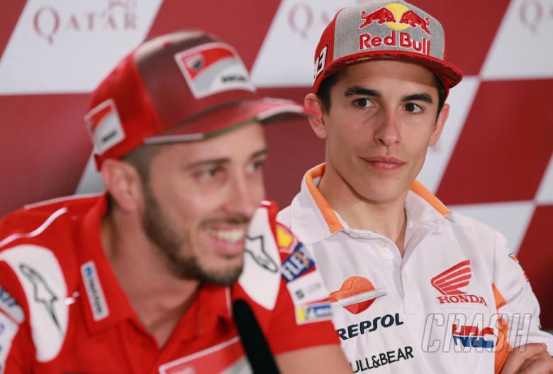 Marquez tak sependapat dengan Dovi, Rossi soal 'pembekuan' ban Michelin