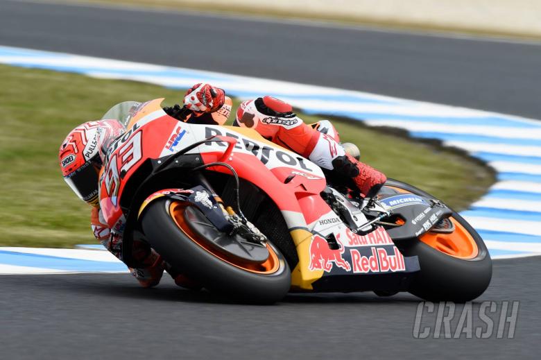 Marquez on top despite FP3 fall