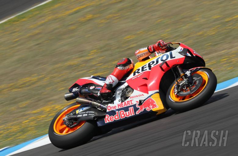 Marquez memimpin sesi tertutup saat MotoGP kembali di Jerez