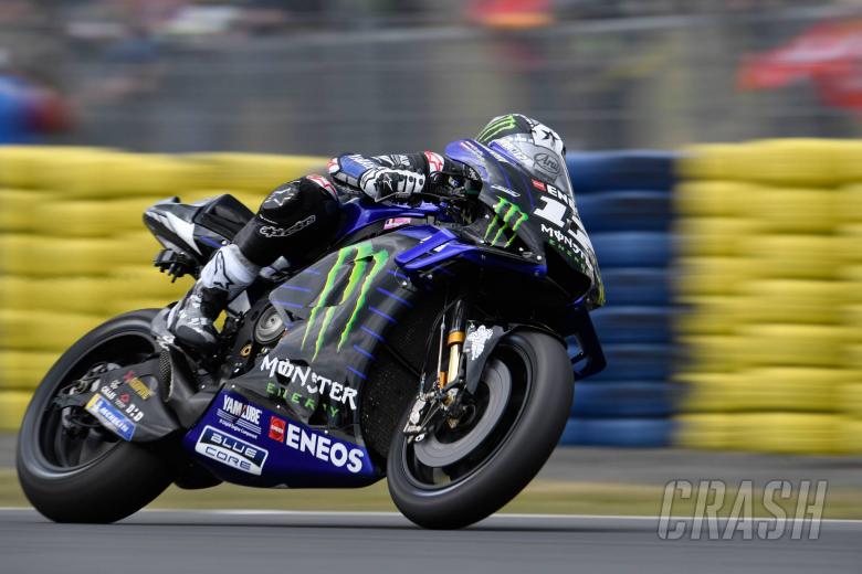 Vinales fastest in wet as conditions confine Rossi to Q1