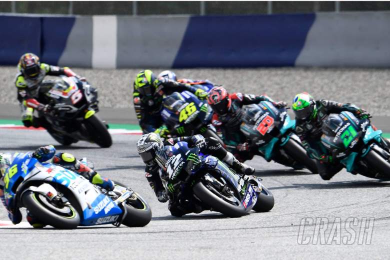 Vinales: 'I covered my head and Zarco's bike jumped up'