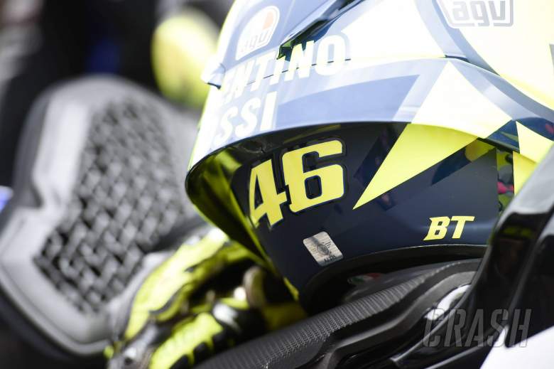 Valentino Rossi, helmet, Catalunya MotoGP race. 27 September 2020