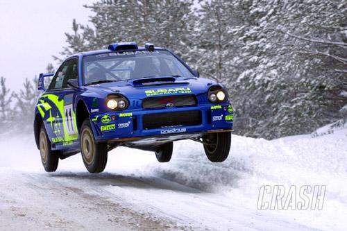 Makinen out, Solberg a strong sixth.
