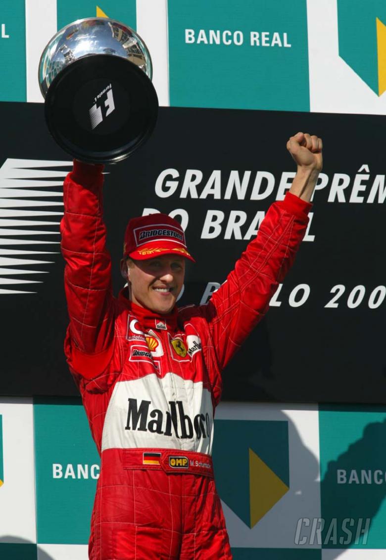 Brazilian GP 2002 - Michael gives F2002 debut win.