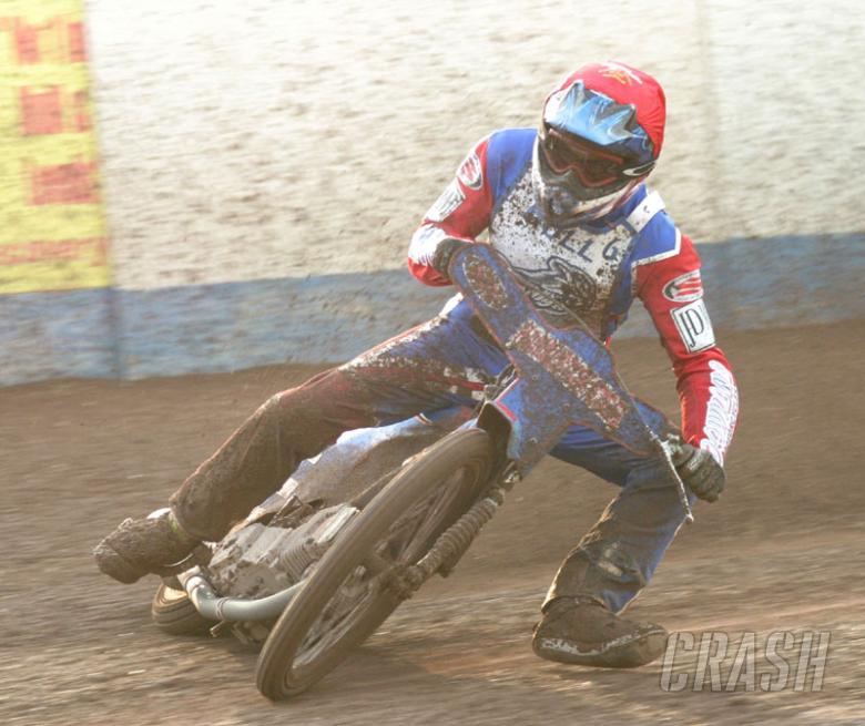 Indoor ice speedway at Hull in November.