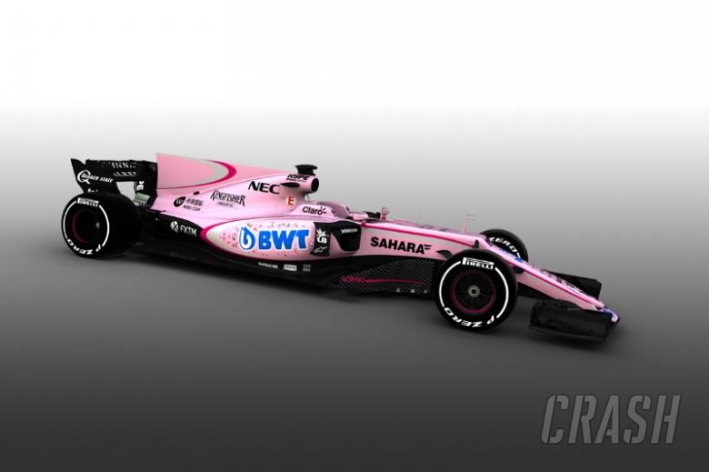 Force India in the pink with radical livery change