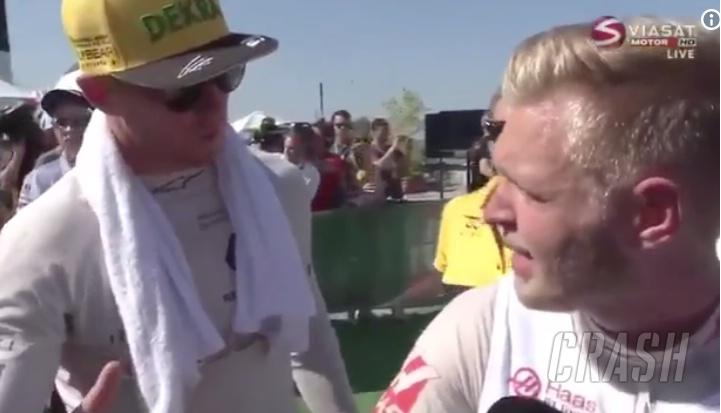 'Suck my balls!' - Magnussen confronts Hulkenberg on live TV
