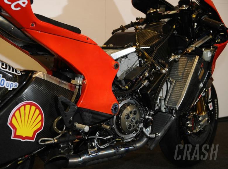 Ducati's carbon fibre MotoGP chassis.