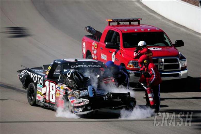 Trucks Las Vegas Race results NASCAR Crash