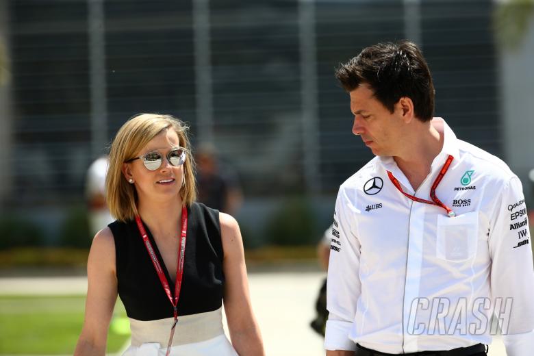  - Susie Wolff (GBR) and Toto Wolff (GER) Mercedes AMG F1 Shareholder and Executive