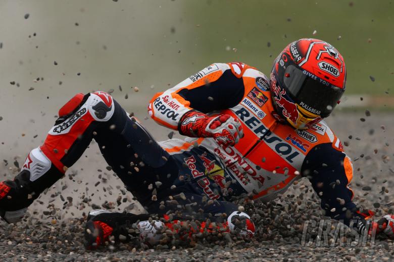 Marquez crash, Argentine MotoGP, 9th April