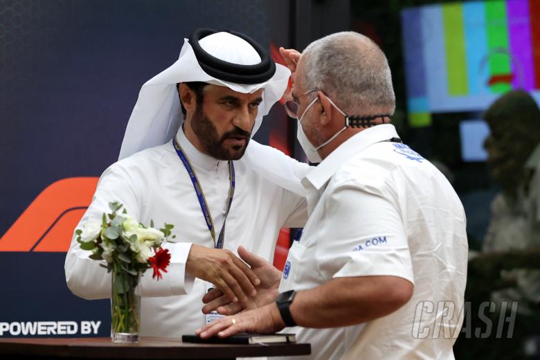 (L to R): Mohammed Bin Sulayem (UAE) FIA President with Eduardo Freitas (POR) FIA Race