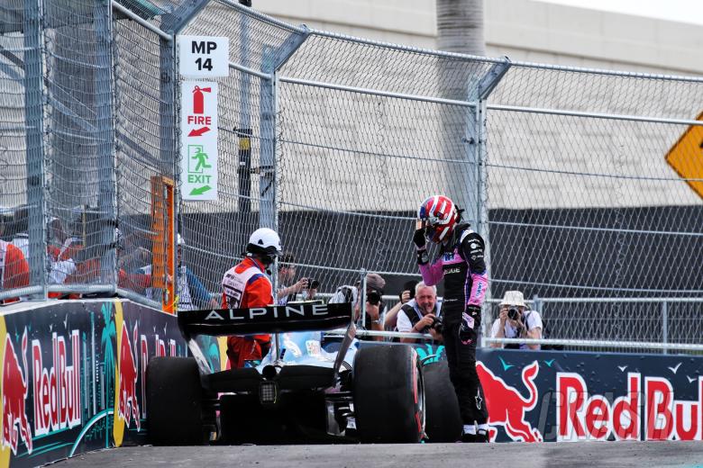 Esteban Ocon (FRA) Alpine F1 Team A522 crashed in the second practice session. Formula 1 World Championship, Rd 5, Miami