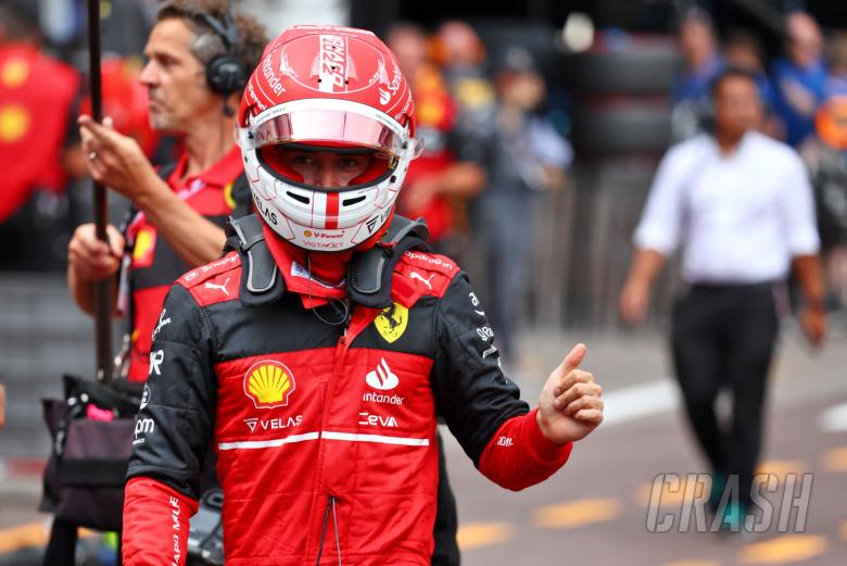 Charles Leclerc (MON) Ferrari celebrates his pole position in qualifying parc ferme. Formula 1 World Championship, Rd 7,