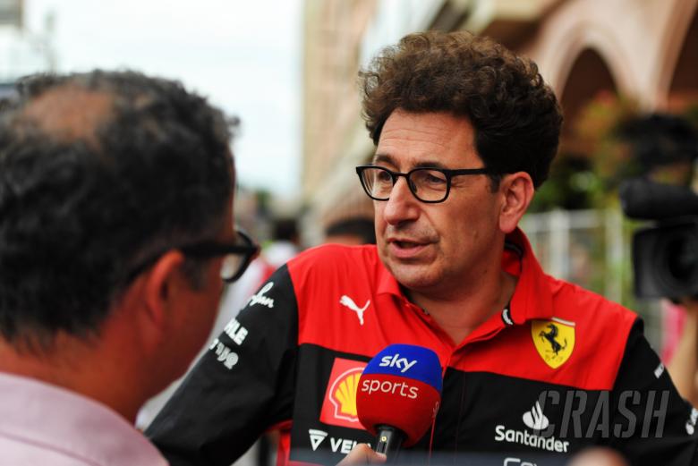 Mattia Binotto (ITA) Ferrari Team Principal with Ted Kravitz (GBR) Sky Sports Pitlane Reporter after the race. Formula 1