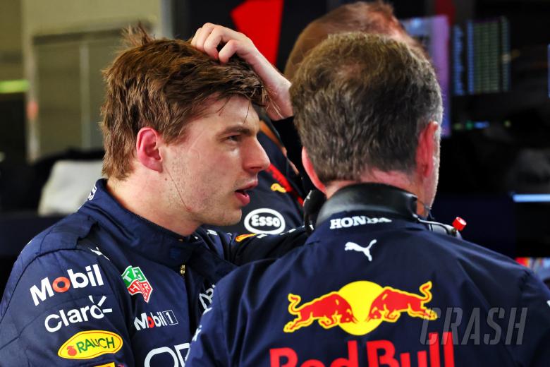 (L to R): Max Verstappen (NLD) Red Bull Racing with Christian Horner (GBR) Red Bull Racing Team Principal. Formula 1 World