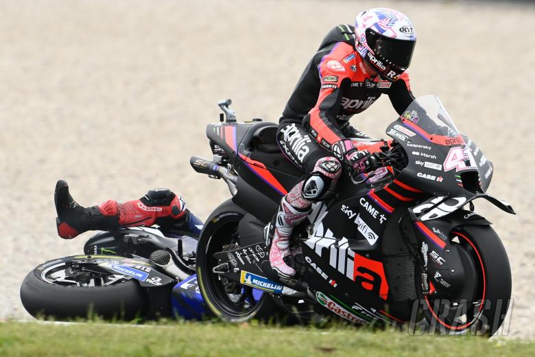 Aleix Espargaro, Fabio Quartararo crash, Dutch MotoGP race, 26 June