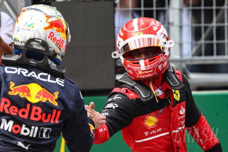 Max Verstappen (NLD), Red Bull Racing and Charles Leclerc (FRA), Scuderia Ferrari Formula 1 World Championship, Rd 11,