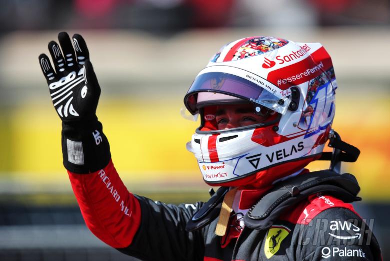 Charles Leclerc (MON) Ferrari celebrates his pole position in qualifying parc ferme. Formula 1 World Championship, Rd 12,