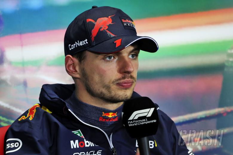 Max Verstappen (NLD) Red Bull Racing in the post race FIA Press Conference. Formula 1 World Championship, Rd 13, Hungarian
