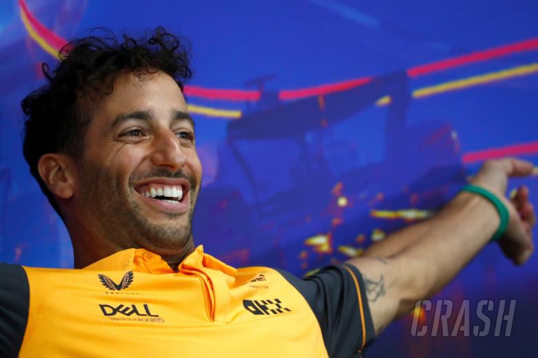 Daniel Ricciardo (AUS) McLaren in the FIA Press Conference. Formula 1 World Championship, Rd 14, Belgian Grand Prix, Spa