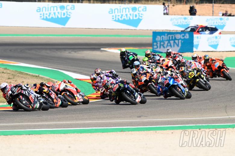 Race start, MotoGP race, Aragon MotoGP, 18 September