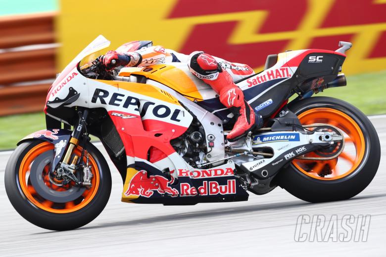 Marc Marquez rides the RC213V again