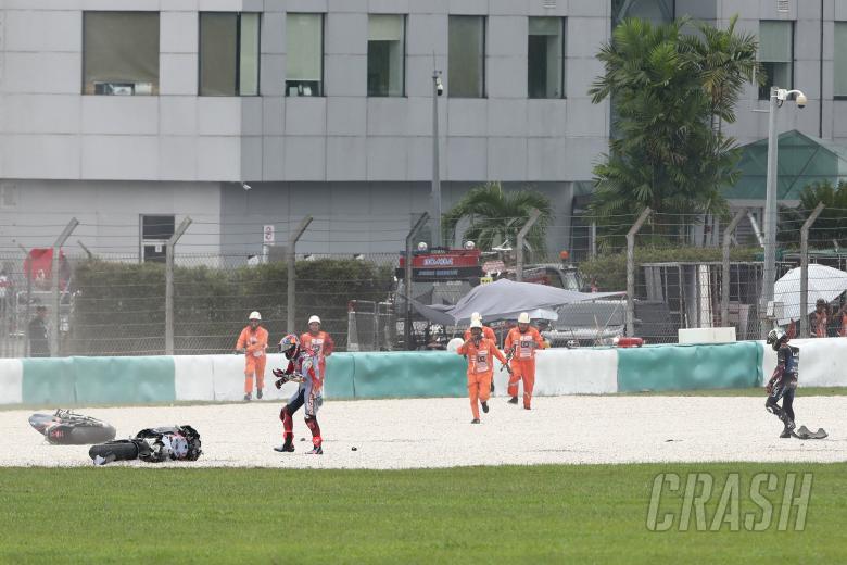 Fabio Di Giannantonio Darryn Binder crash MotoGP race, Malaysian MotoGP, 23 October