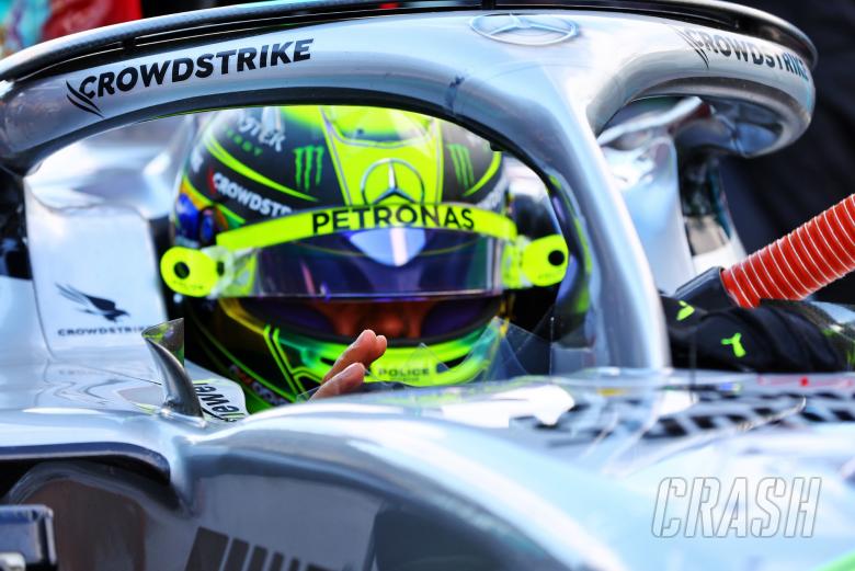 Lewis Hamilton (GBR) Mercedes AMG F1 W13 on the grid. Formula 1 World Championship, Rd 21, Brazilian Grand Prix, Sao