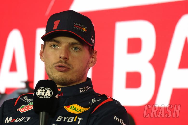 Max Verstappen (NLD) Red Bull Racing in the post qualifying FIA Press Conference. Formula 1 World Championship, Rd 1,