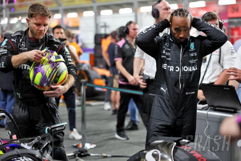 Lewis Hamilton (GBR) Mercedes AMG F1 on the grid. Formula 1 World Championship, Rd 2, Saudi Arabian Grand Prix, Jeddah,