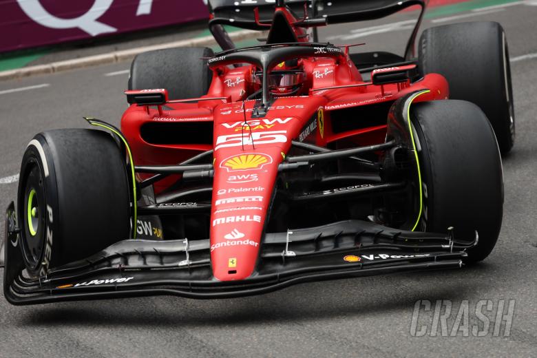 Carlos Sainz Jr (ESP) Ferrari SF-23 with a broken front wing. Formula 1 World Championship, Rd 7, Monaco Grand Prix, Monte