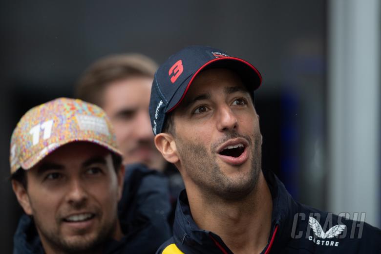 Daniel Ricciardo (AUS) Red Bull Racing Reserve and Third Driver and Sergio Perez (MEX) Red Bull Racing. Formula 1 World