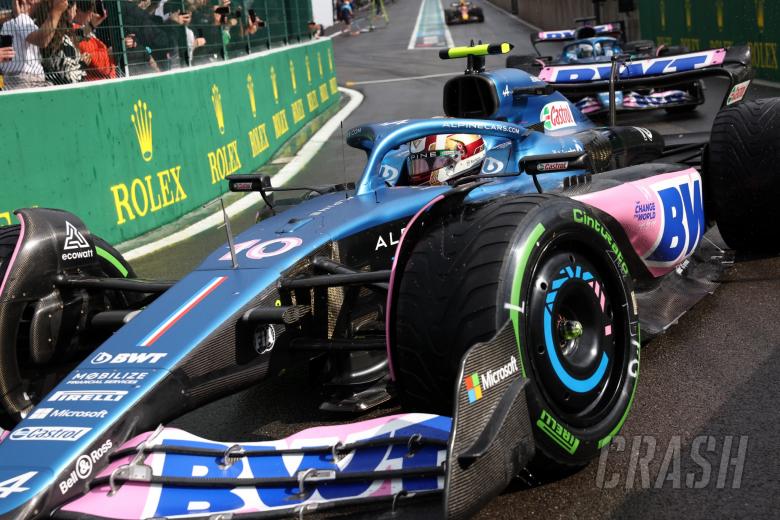 Pierre Gasly (FRA) Alpine F1 Team A523 leaves the pits. Formula 1 World Championship, Rd 13, Belgian Grand Prix, Spa