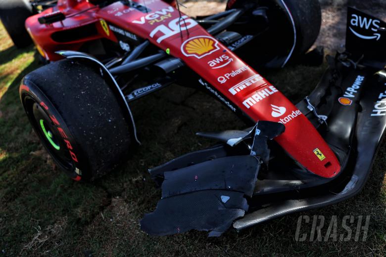 Leclerc crashes out before the start in Brazil