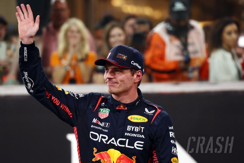 Race winner Max Verstappen (NLD) Red Bull Racing celebrates in parc ferme. Formula 1 World Championship, Rd 23, Abu Dhabi