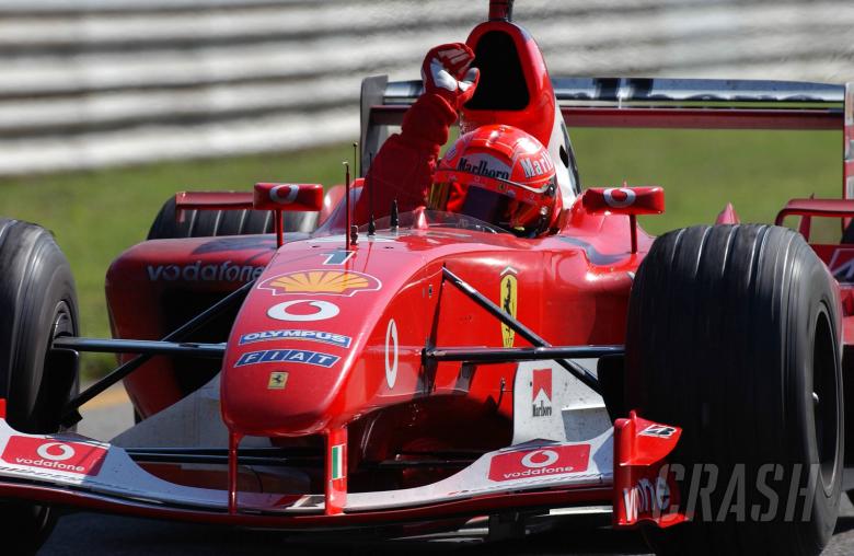 Michael Schumacher of Ferrari F1 wins the 2003 Italian Formula One Grand Prix,