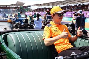 Oscar Piastri (AUS) McLaren on the drivers' parade. Formula 1 World Championship, Rd 11, British Grand Prix, Silverstone,