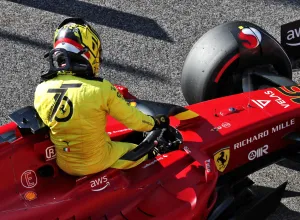 Charles Leclerc (MON) Ferrari F1-75 in parc ferme. Formula 1 World Championship, Rd 16, Italian Grand Prix, Monza, Italy,