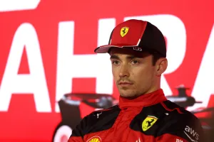 Charles Leclerc (MON) Ferrari in the post qualifying FIA Press Conference. Formula 1 World Championship, Rd 1, Bahrain