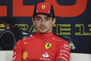 Charles Leclerc (MON) Ferrari in the post race FIA Press Conference. Formula 1 World Championship, Rd 13, Belgian Grand