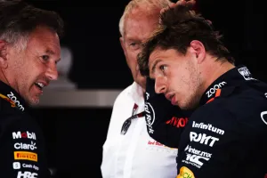 (L to R): Christian Horner (GBR) Red Bull Racing Team Principal with Dr Helmut Marko (AUT) Red Bull Motorsport Consultant