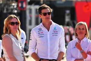 (L to R): Penni Thow (CDN) Copper Founding Partner and President / Project 44 Business Management with Toto Wolff (GER)