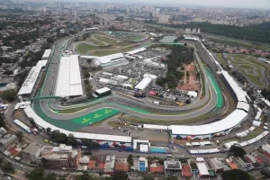 An aerial view of the circuit. Form
