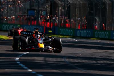 Max Verstappen leading the 2023 Australian Grand Prix