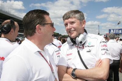 Zak Brown alongside ex-Mercedes CEO Nick Fry in 2012.