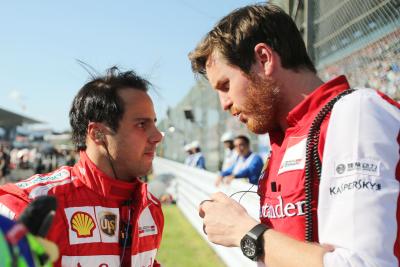 Felipe Massa and Rob Smedley 