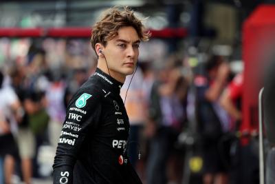 George Russell pictured for Mercedes in 2023