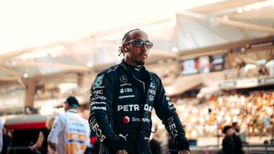 Lewis Hamilton at the 2023 Abu Dhabi Grand Prix.