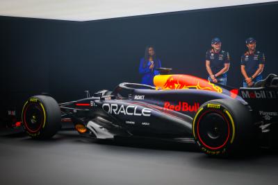 The new RB20 at Red Bull's car launch
